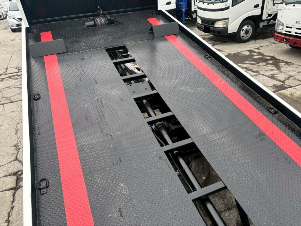 平成23年　日野　レンジャー　４トンセーフティローダー　スライドボディ・ウィンチ・ラジコン付（車検１年付）