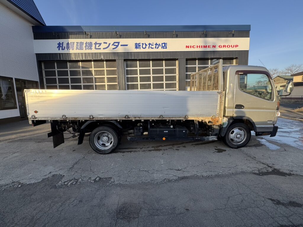 平成26年　キャンター3トン平　ワイドロング　アルミアオリ　フル装備　車検1年付