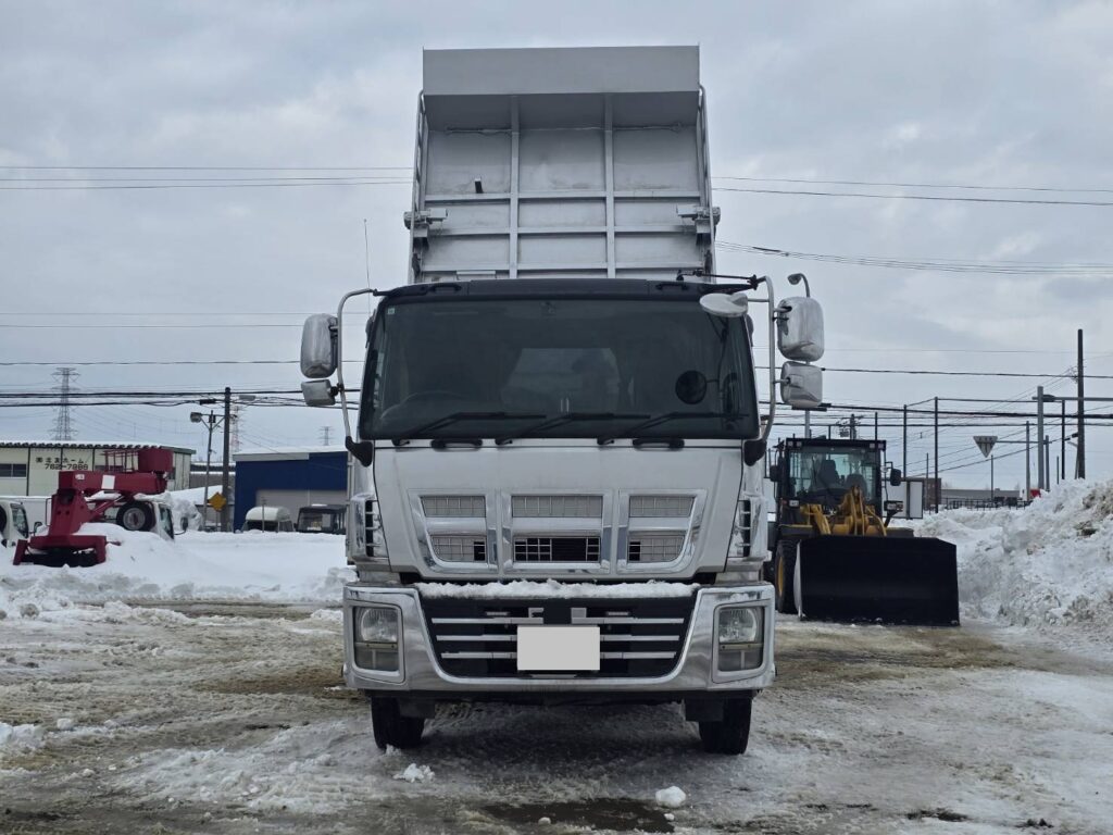 平成26年　いすゞ　ギガ大型ダンプ　２デフ・ベッド・電動コボレーン（車検令和８年10月）