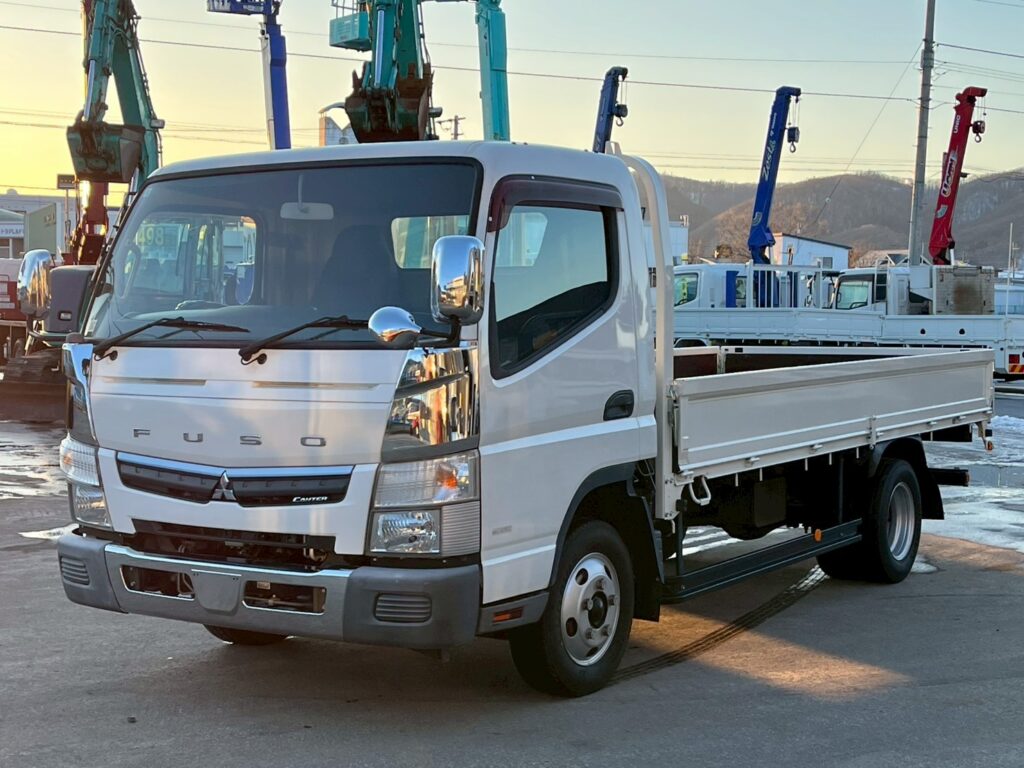 【平成29年式】三菱　キャンター　2t平ボデー　セミワイド　ロング　車検令和9年1月まで！　【お問い合わせは北見店へ～TEL0157-57-7166～】