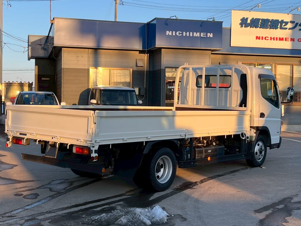【平成29年式】三菱　キャンター　2t平ボデー　セミワイド　ロング　車検令和9年1月まで！　【お問い合わせは北見店へ～TEL0157-57-7166～】