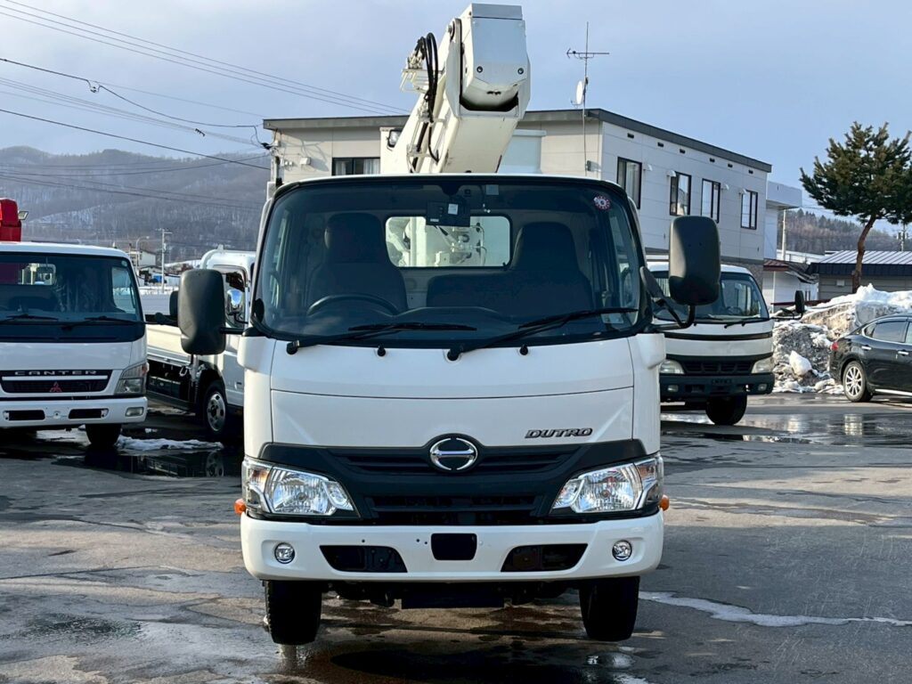 【★北見店★】【平成29年式】日野デュトロ9.9m高所作業車　FRPバケット【お問い合わせは北見店へ～TEL0157-57-7166～】