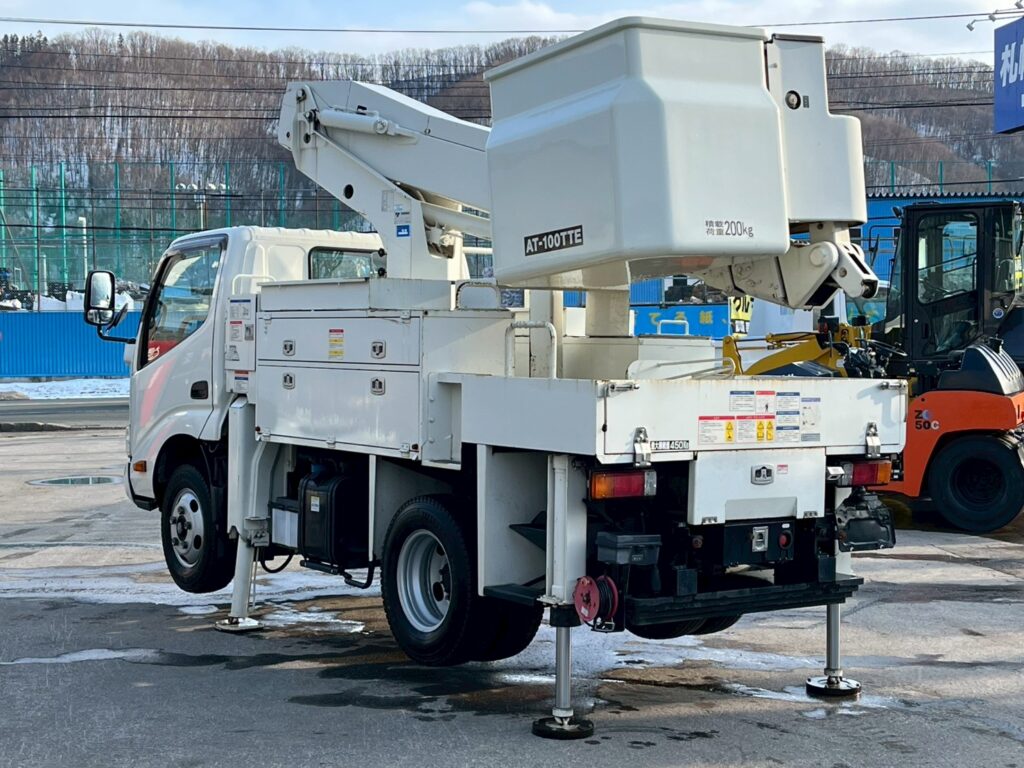 【★北見店★】【平成29年式】日野デュトロ9.9m高所作業車　FRPバケット【お問い合わせは北見店へ～TEL0157-57-7166～】