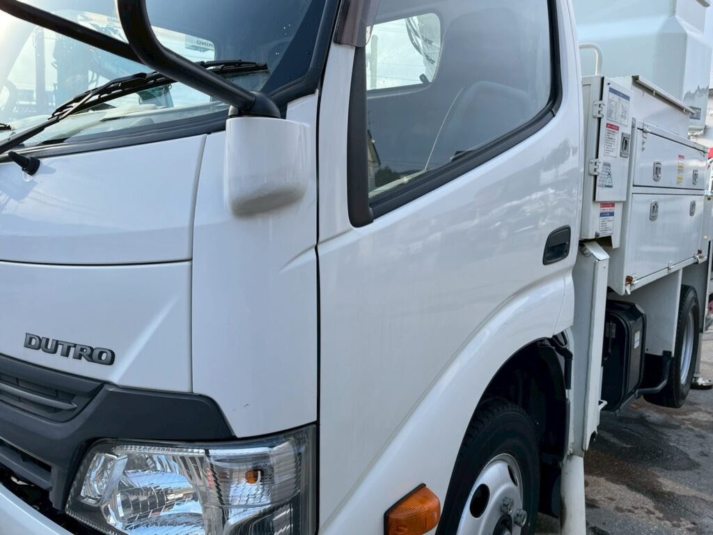 【★北見店★】【平成29年式】日野デュトロ9.9m高所作業車　FRPバケット【お問い合わせは北見店へ～TEL0157-57-7166～】