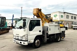 平成24年　エルフ9.9ｍ高所作業車　★電動ユニット搭載　★上物アイチ　★最大積載200㎏